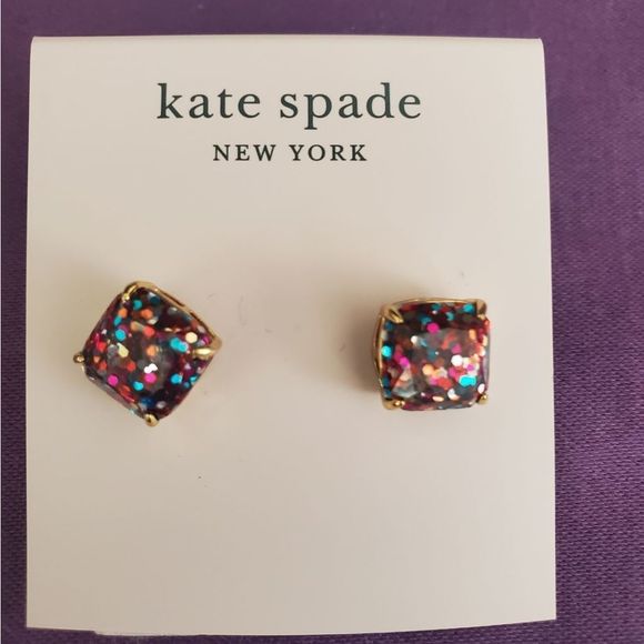 Kate Spade Multicolor Glitter Earrings - Picture 1 of 5